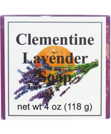 Clementine Lavender Glycerin Soap by Eclectic Lady 4 oz Bar