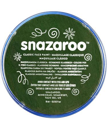 SK INFINITY | Classic Face and Body Paint 18ml - Professional Water Based Single Cake Makeup - White & Dr. Green - Buy Online on SooperMarket.com