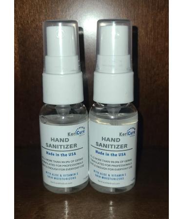 KeriCure Super Moisturizing Hand Sanitizer Spray 1oz Travel Size Pack of 6 - Peppermint Essential Oil, Aloe & Vitamin E - Natural Ingredients - Made in USA by Woman Owned Small Biz - Buy Online on SooperMarket.com