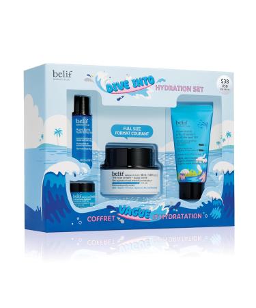 Buy belif Aqua Bomb Dive Into Hydration Set | Korean Skincare Value Set | Moisturizer Makeup Remover Toner & Eye Cream - Buy Online on SooperMarket.com