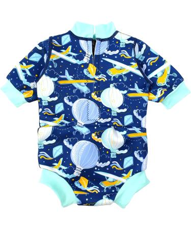 Splash About Happy Nappy Wetsuit & Reusable Swim Nappy - Up in the Air - 12-24 Months - Buy Online on SooperMarket.com