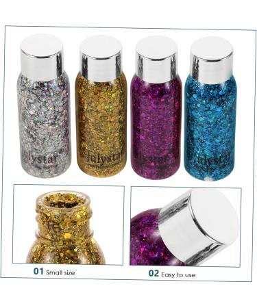 Mikinona 4pcs Set Colorful Eye Shadow Body Glitter Gel Halloween Makeup Glitter Face Glitter Liquid - Buy Online on SooperMarket.com