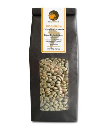 Green Coffee Beans Colombia Supremo (raw Coffee Beans 500g) coffee 500g