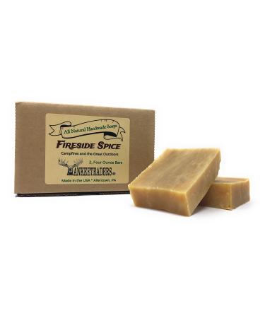 Fireside Spice Soap - All Natural Handmade Goat Milk Soap for Men / 2 4 Oz Bars