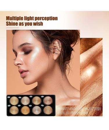 Beteligir 8 Color Highlighter Powder Palette - Facial Bronzers Illuminator Palette for Long Lasting Brilliant Skin - Face Makeup Set - Buy Online on SooperMarket.com