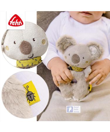 Fehn Baby Ring Greifling Koala | Rattle Plush Toy for Babies & Toddlers | Motor Skills Learning | Sleep Aid & Cuddly Toy | 0+ Months - Buy Online on SooperMarket.com