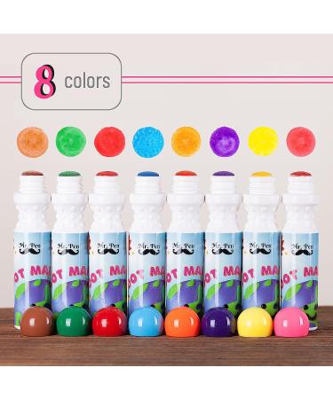 Mr. Pen- Washable Dot Markers  8 Colors  Dot Markers for Toddlers and Kids  Paint Dotters for Kids  Dabbers for kids  Bingo Markers  Bingo Daubers  Non Toxic Paint Daubers  Bingo Dotters. - Buy Online on SooperMarket.com