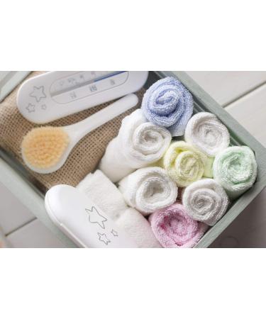 JM Bamboo Baby Washcloths - 8 Pack Soft Baby Face Towels for Sensitive Skin | 25x25cm Washcloth Set with Clothes Bag - Ideal for Children - Buy Online on SooperMarket.com