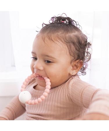 Ryan and Rose Cutie Teether Rattle - Pink | Silicone Teething Toy - Buy Online on SooperMarket.com