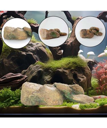 Ctpeng Aquarium Decoration Stone - Natural Look Decorative Rock & Hiding Place (25cm 13cm 7cm Resin) - Ideal Aquarium Accessories - Buy Online on SooperMarket.com