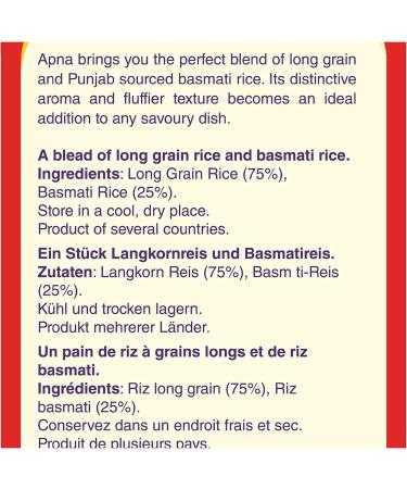 Apna Long Grain Basmati Rice 5Kg - Premium Quality 5000g Pack - Buy Online on SooperMarket.com