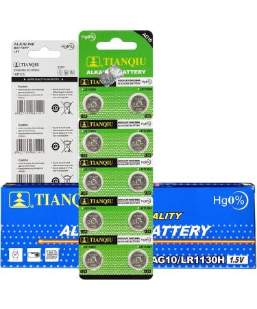 Buy Tianqiu 10PCS AG10 LR1130 389 SR1130SW Alkaline Battery - Long-Lasting Power for International Shipping - Buy Online on SooperMarket.com
