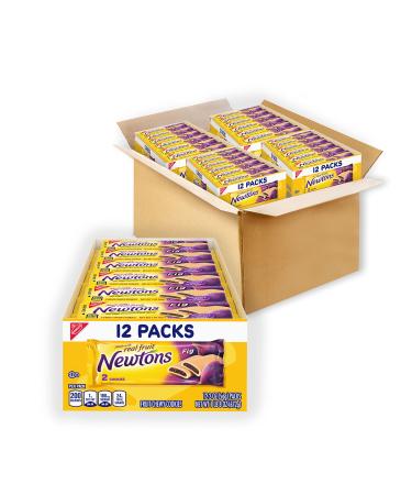 Newtons Soft & Fruit Chewy Fig Cookies, 4 Trays of 12 Packs (2 Cookies Per Pack) 2 Ounce (Pack of 48)