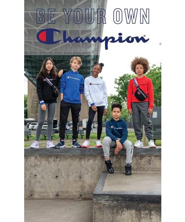 Champion Boys Heritage Script Mesh Short Medium - Crayon Orange/Navy - Buy Online on SooperMarket.com