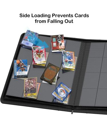 Rayvol Premium 1000+ Pockets Trading Card Binder - 16-Pocket UltraSonic-161024 Tech Zip Album Folder - Black - Buy Online on SooperMarket.com