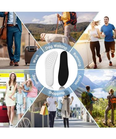 Memory Foam Shoe Insoles | Arch Support & Shock Absorption | Cropable & Cushioning | Men & Women US 5-10 - Buy Online on SooperMarket.com