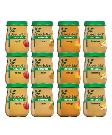 Beech-Nut Baby Food Jars, Fruit Variety Pack, 4oz, 12ct