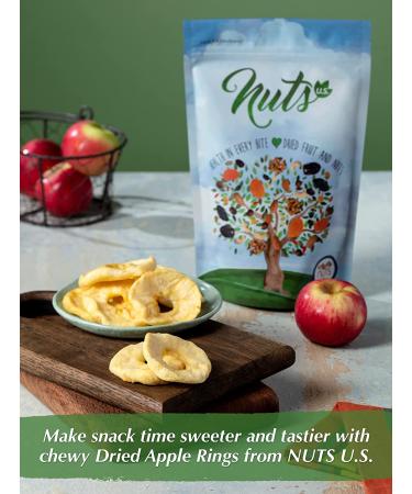 NUTS U.S. Dried Apple Rings - Chewy Texture, Juicy & Natural, 3 lbs - No Added Sugar, Non-GMO, No Artificial Color - Buy Online on SooperMarket.com