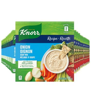 Knorr Recipe Soup Mix For Burgers Dips And Meat Loaves Onion No Artificial Flavour 56 g Pack of 24