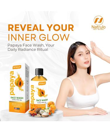 Papaya Soap Face & Body Wash Natural Skin Brightening Acne Reducing & Hyperpigmentation Treatment Kojic Acid & Turmeric Cleanser Made in USA - Buy Online on SooperMarket.com
