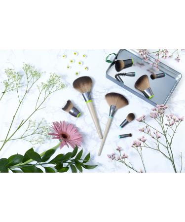 EcoTools Wake Up + Glow Makeup Brush Set with Beauty Blender, Silicone Applicator, Face Mask Brush, Eye Roller - 6 Pc Set - Buy Online on SooperMarket.com