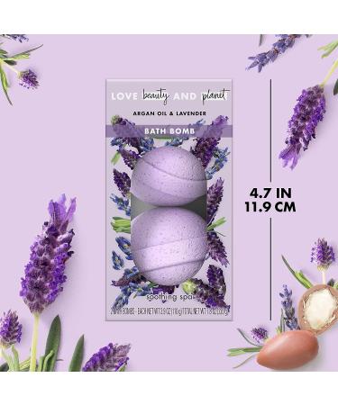 Love Beauty and Planet Bath Bombs Gift Set - Pampering Gift Ideas for Her | Wife - Murumuru Butter, Rose, Coconut Water, Mimosa, Argan Oil, Lavender - Paraben Free - Buy Online on SooperMarket.com
