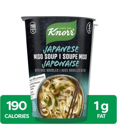 Knorr Rice Noodle Cup for a Light Soup Meal or Snack Ready in 5 mins Japanese Miso Low Fat Vegetarian and no Artificial Flavours Count of 8 (56g 8 448g) Miso 56 g (Pack of 8) - Buy Online on SooperMarket.com