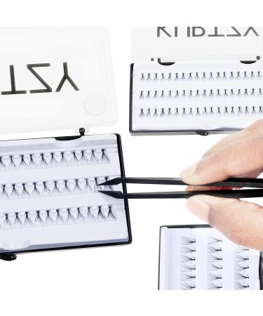 Kurtzy Individual Eyelashes Set (4 pcs) - 8 10 12 14mm Premium Eyelash Extensions for Natural & Dramatic Volume - International Shipping Available - Buy Online on SooperMarket.com
