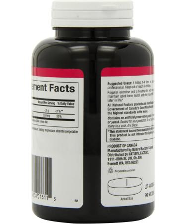 Natural Factors - Calcium Factor+ Citrate 350mg 90 Tablets - Buy Online on SooperMarket.com