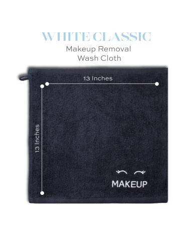 Bleach Safe Black Makeup Towels - 12 Pack | Ultra Soft Cotton Face Washcloths - Buy Online on SooperMarket.com