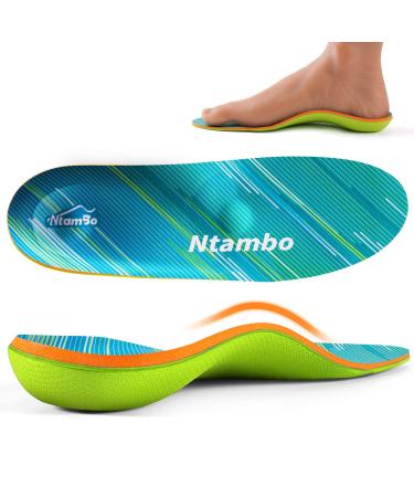 Plantar Fasciitis Insoles Insoles for Plantar Fasciitis Orthotic Insoles Flat Feet Insoles Arch Support Insoles for Men Women Heel Pain Relief Foot Pain Green UK 11-11.5 (11.61")