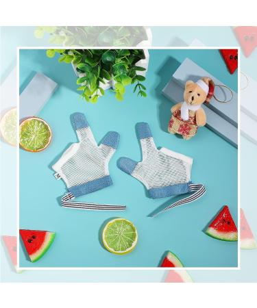 2 Pairs Baby Thumb Sucking Finger Guards | Stop Sucking Kit for 15 Months to 1 Year Old | Soft Mesh Fabric, No Scratch, Breathable Protector - Buy Online on SooperMarket.com