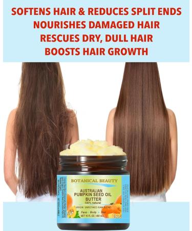 Buy Botanical Beauty Pumpkin Seed Oil Butter | Virgin Unrefined Raw for Face Skin Hair & Nails - 4 Fl. oz (120 ml) - International Shipping Available - Buy Online on SooperMarket.com