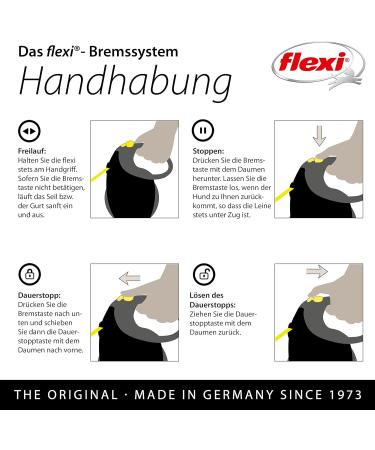 Buy Flexi Giant Professional L Dog Leash 10m - For Dogs Up to 50kg | Black/Neon Yellow - International Shipping Available - Buy Online on SooperMarket.com