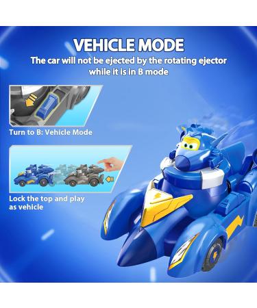 Super Wings Spinning Jerome & Vehicle - 2-in-1 Battle Toy for Kids Ages 3-8 | International Shipping Available - Buy Online on SooperMarket.com