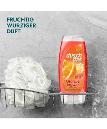 Duschdas Shower Gel Orange Ginger - 6 Pack (225 ml Each) | Refreshing Daily Shower Bath with Energizing Fragrance - Buy Online on SooperMarket.com