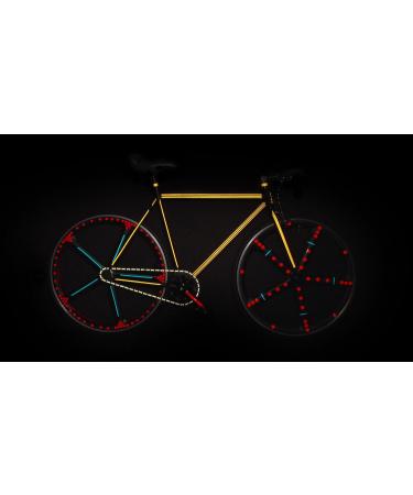 RydeSafe Reflective Decals Multi Stripes Kit Jumbo Black - High Visibility Safety for Cyclists - Buy Online on SooperMarket.com