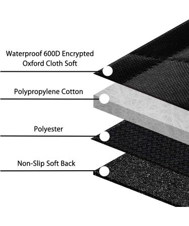 Waterproof Nonslip Dog Car Seat Cover with Storage Pockets & Visual Window - Black - Buy Online on SooperMarket.com