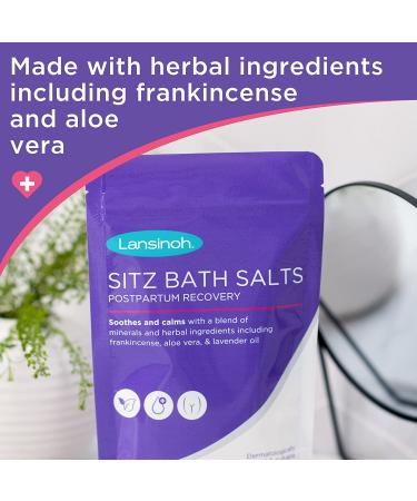 Lansinoh Postpartum Essentials Sitz Bath Salts - 10 Oz White - Buy Online on SooperMarket.com