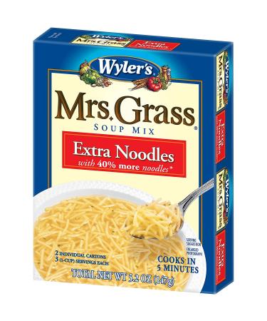 Wyler's Mrs. Grass Extra Noodles Soup Mix - 5.2 oz Boxes (Pack of 12) - Buy Online on SooperMarket.com