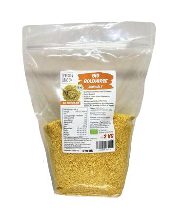 Organic gold deer 2 kg from German cultivation - gluten -free versatile 100% organic millet - rich in iron copper magnesium and manganese