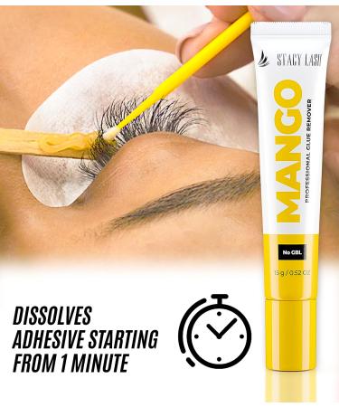 Mango Cream Eyelash Extension Glue Remover 0.52oz - Stacy Lash | GBL Free, Fast Dissolution, Professional Formula - Buy Online on SooperMarket.com