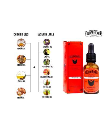 Premium Organic Beard Growth Oil - SURTIC 30ml - Best Beard Oil for Sensitive Skin - Organic Beard Oil for Men - Premium Beard Care - Buy Online on SooperMarket.com