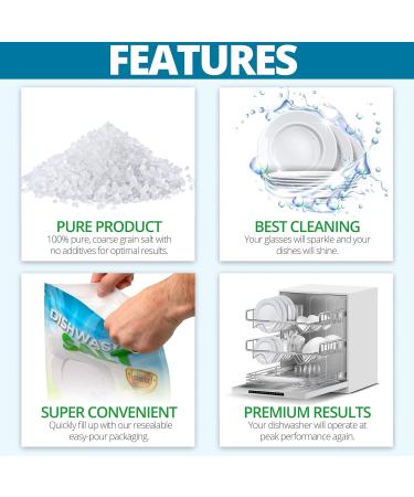 Premium Dishwasher Salt 4.7 LB | Dishwasher Softener for Miele Bosch Thermador Whirlpool & More - International Shipping Available - Buy Online on SooperMarket.com