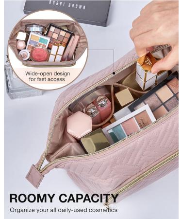 BAGSMART Travel Makeup Bag Organizer Case for Women - Pink - Buy Online on SooperMarket.com