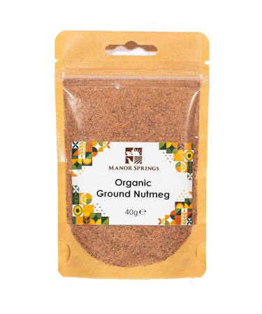 Organic Ground Nutmeg 40g by Manor Springs Organic