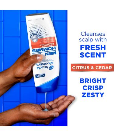 Head and Shoulders Mens 2 in 1 Dandruff Shampoo and Conditioner Anti-Dandruff Treatment Citrus & Cedar for Daily Use Paraben Free 370 mL (Packaging May Vary) Citrus + Cedar - Buy Online on SooperMarket.com