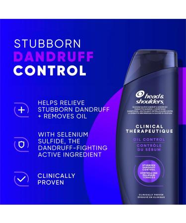 Head & Shoulders Clinical Oil Control Shampoo for Stubborn Dandruff 400 mL Strength Dandruff Defense + Advanced Oil Control - Buy Online on SooperMarket.com