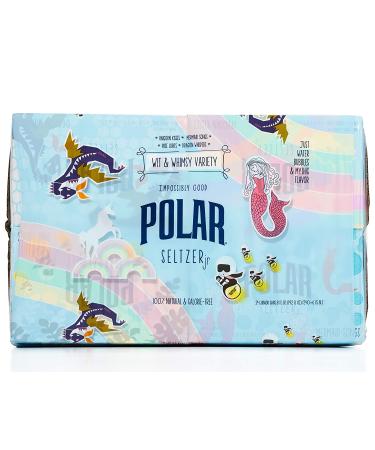 POLAR 100% Natural Seltzer Jr 24 ct Variety Pack - Impossibly Good Collection: Unicorn Kisses, Pixie Lights, Mermaid Songs, Dragon Whispers - Buy Online on SooperMarket.com