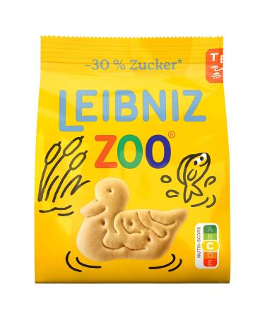 Leibniz Zoo Butter Cookies - 30% Less Sugar 12-Pack Crispy Wildlife Treats Stock Up on Delicious Low-Sugar Cookies (12 x 125g) - Buy Online on SooperMarket.com